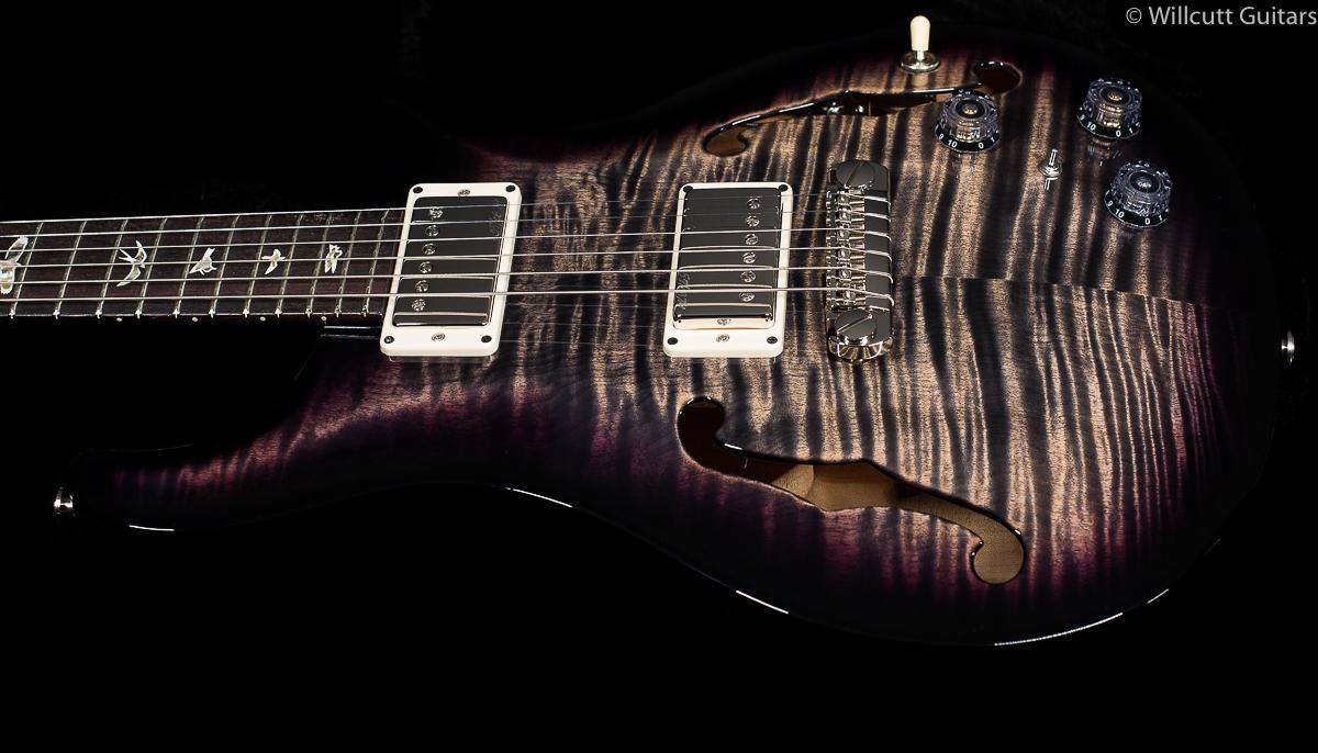 PRS Hollowbody II Purple Charcoal Burst 10 Top (574)