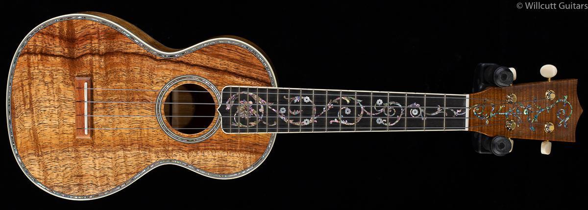 Martin Custom Shop Concert Uke Flamed Koa Tree of Life Inlay (786)