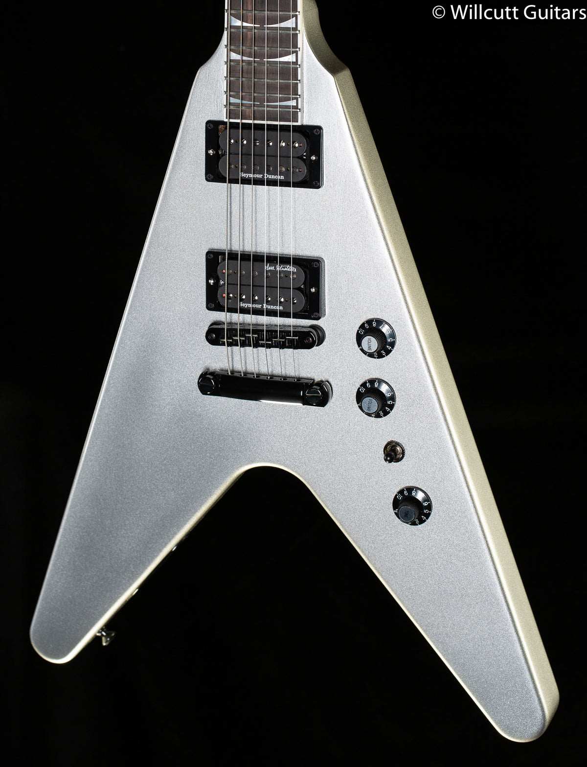 Gibson Dave Mustaine Flying V EXP Silver Metallic