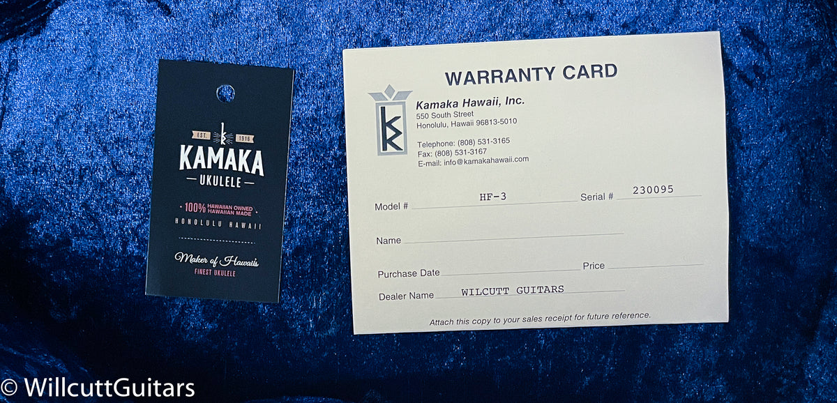 Kamaka HF-3 Ukulele Tenor with Case (095)