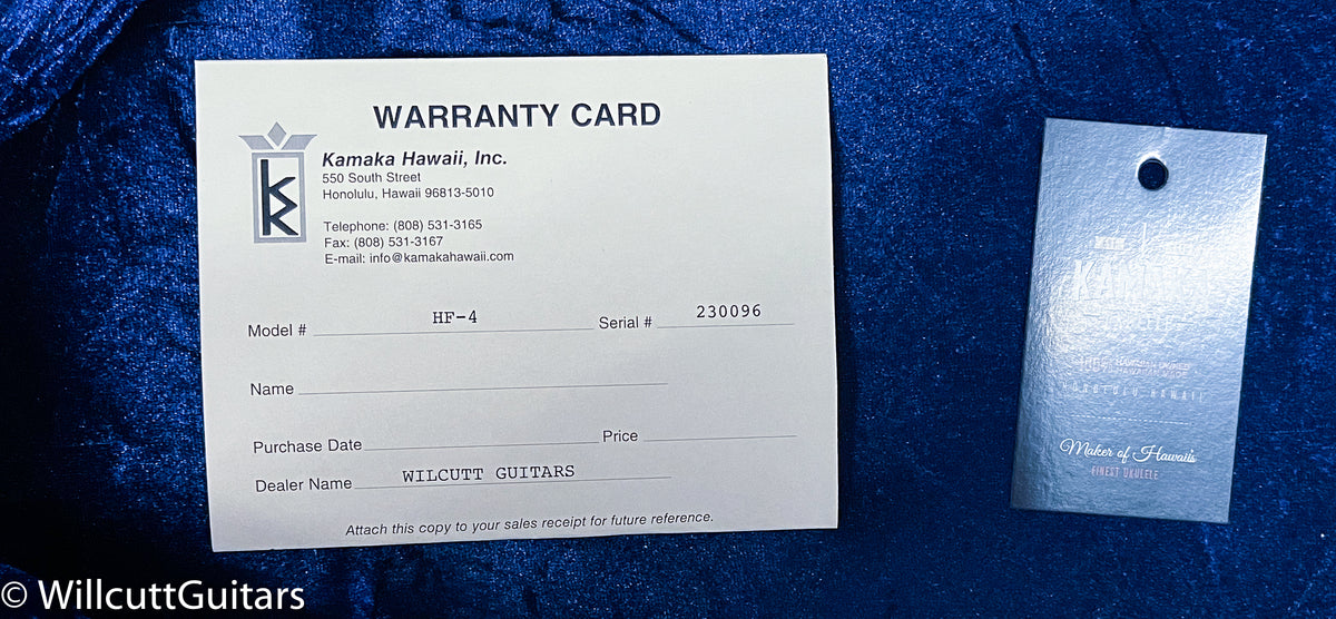 Kamaka HF-4 Baritone Ukulele with Case (096)