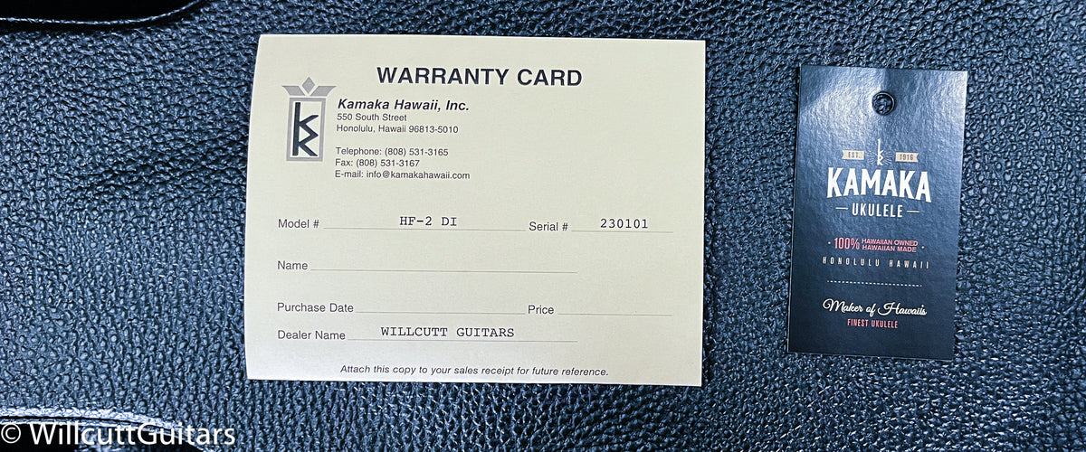 Kamaka HF-DI Ukulele Concert Deluxe Slotted Head with Case (101)