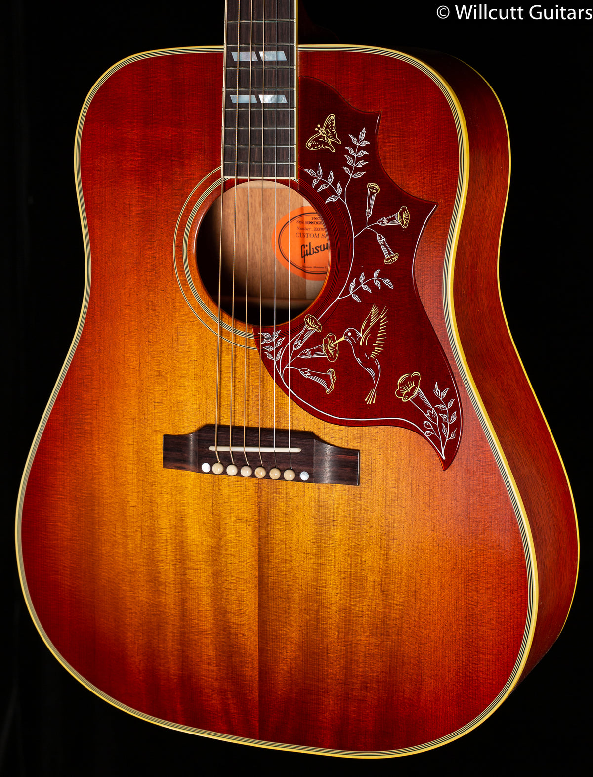 Gibson 1960 Hummingbird Fixed Bridge Heritage Cherry Burst