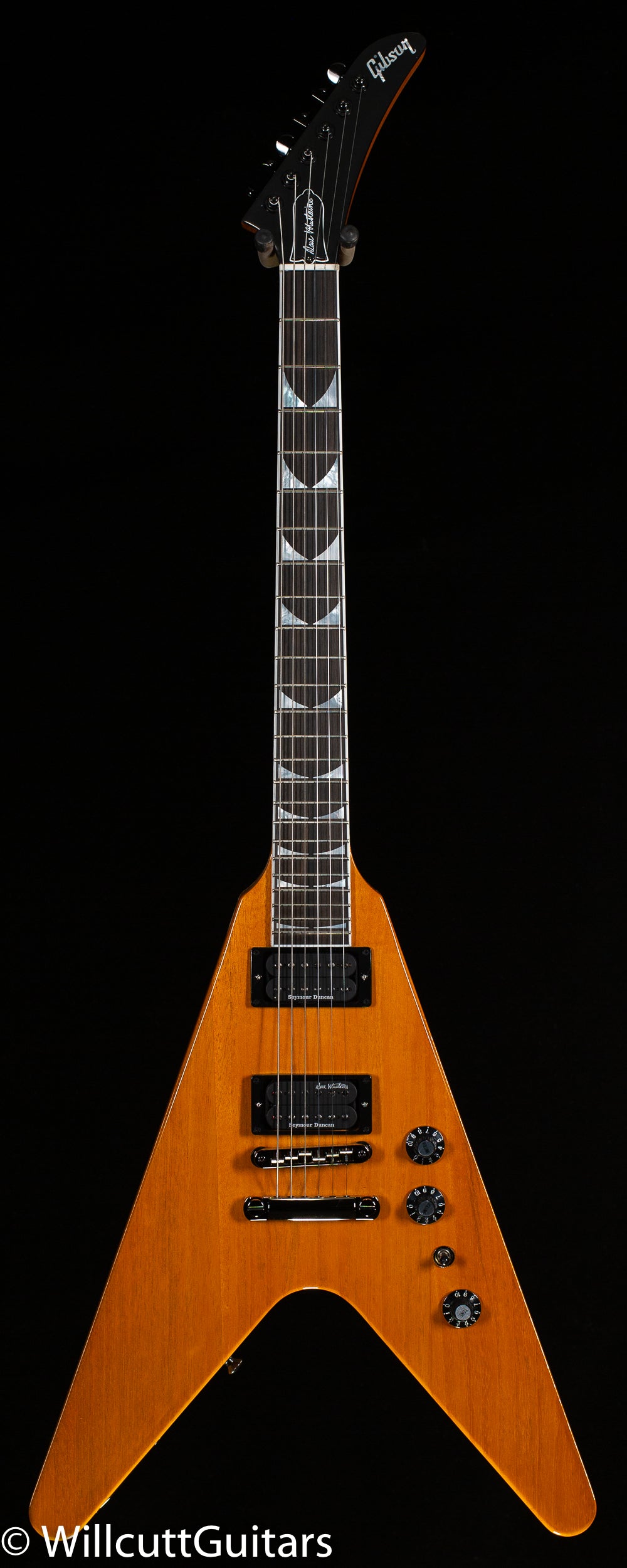 Gibson Dave Mustaine Flying V EXP Antique Natural (489)
