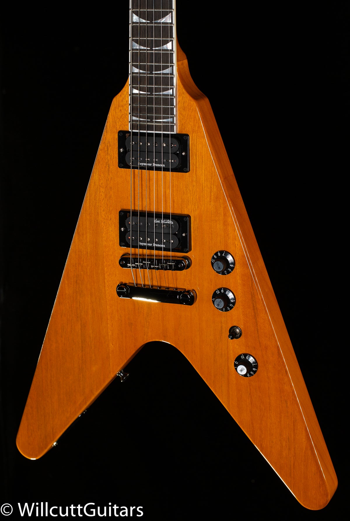 Gibson Dave Mustaine Flying V EXP Antique Natural (489)