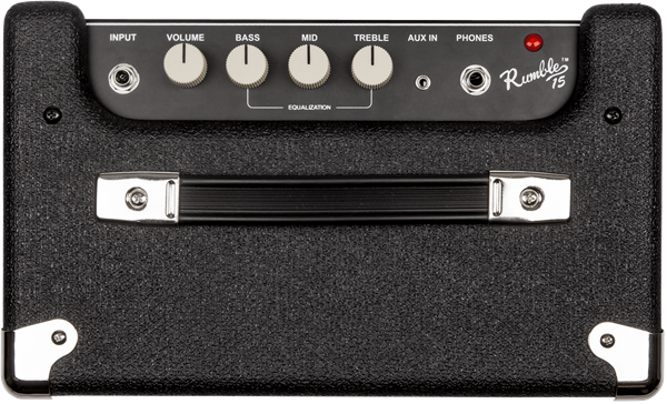 Fender Rumble™ 15 (V3), 120V, Black/Silver