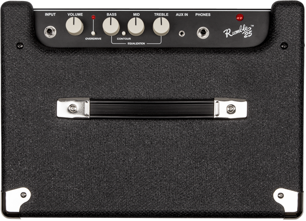 Fender Rumble™ 25 (V3), 120V, Black/Silver