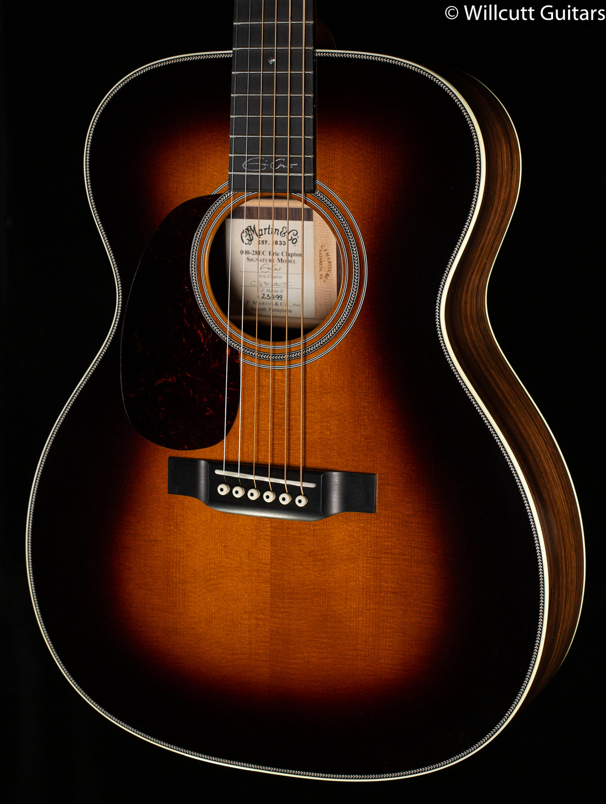 Martin 000-28EC Sunburst Eric Clapton Lefty