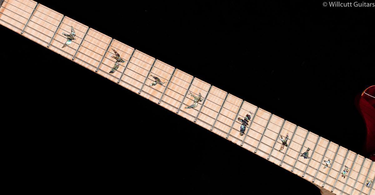 PRS Wood Library Custom 24 Semi-Hollow Swamp Ash Dark Cherry Burst