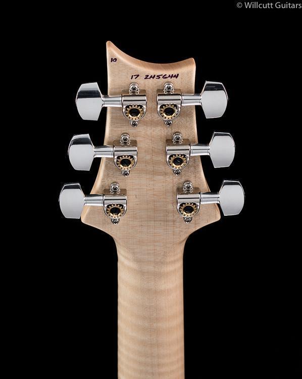 PRS Custom 24 Lefty Charcoal Burst 10 Top Flame Maple Neck (644)