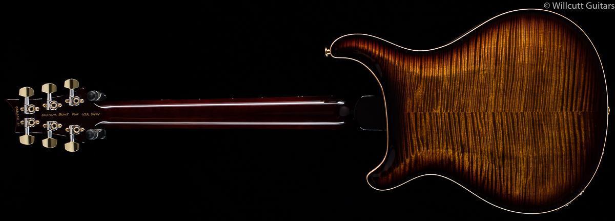 PRS Hollowbody II Black Gold Burst Wood Library Edition Korina Neck