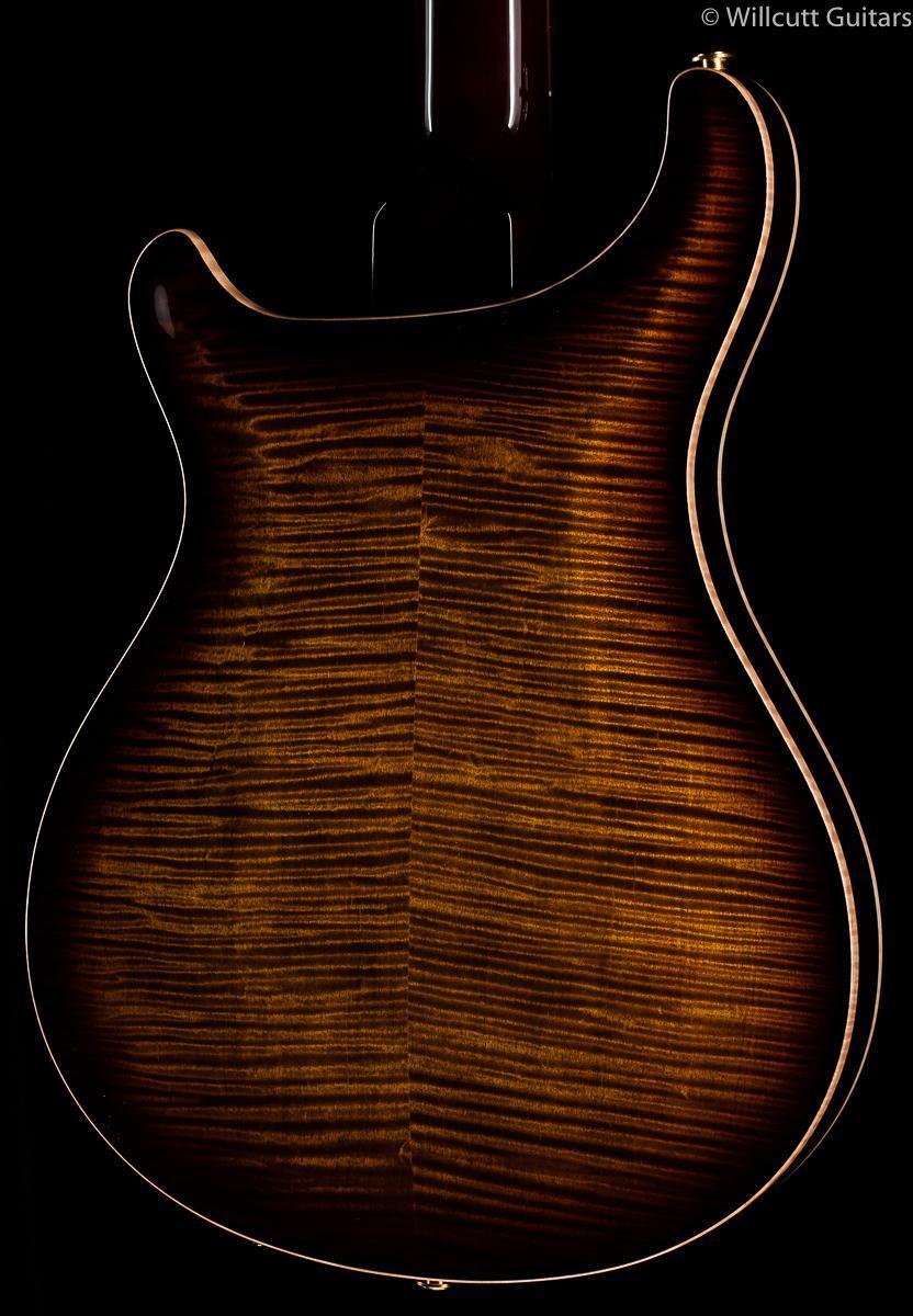 PRS Hollowbody II Black Gold Burst Wood Library Edition Korina Neck