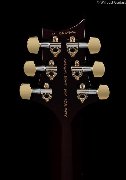 PRS Hollowbody II Black Gold Burst Wood Library Edition Korina Neck