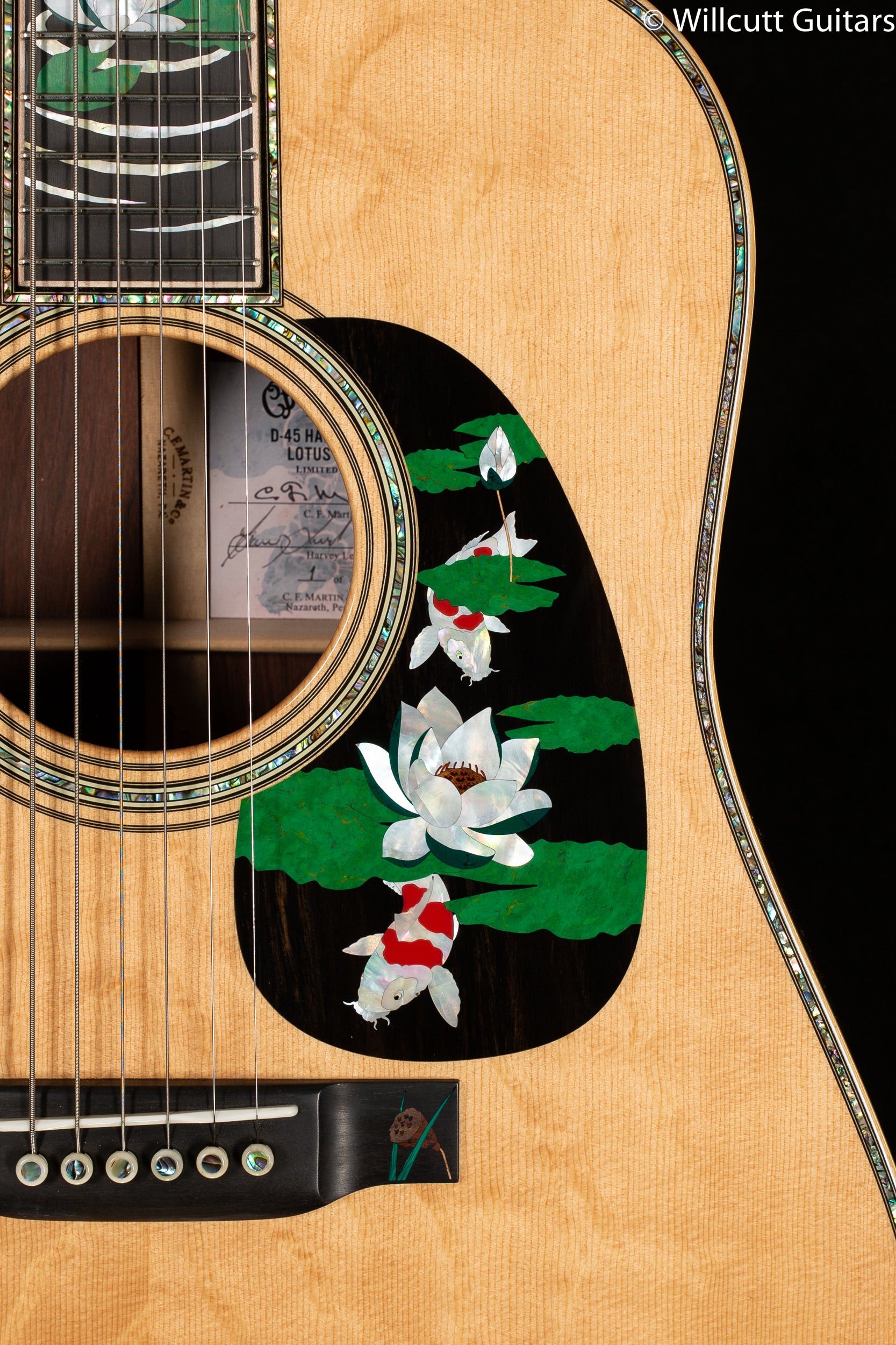 Martin Custom Shop D-45 Harvey Leach Lotus Flower (112) - Willcutt