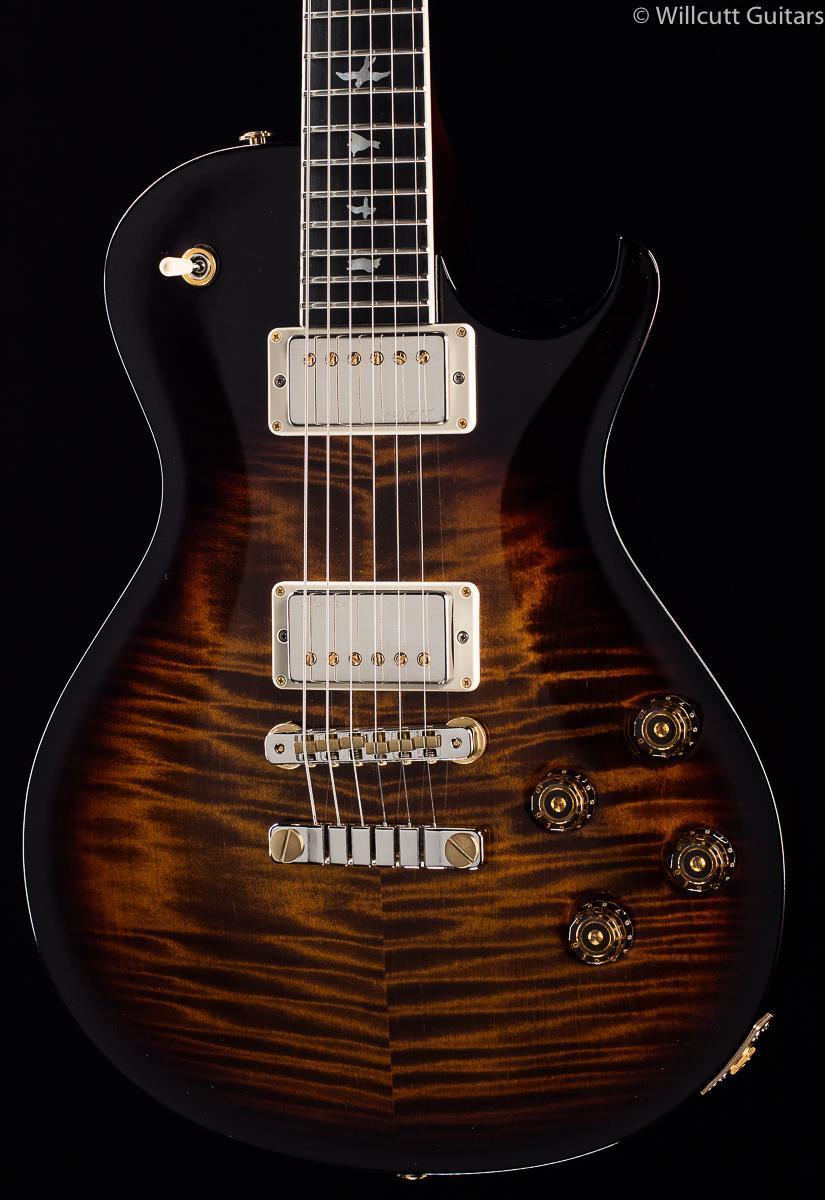 PRS McCarty Singlecut 594 Wood Library Black Gold Burst Maple Neck
