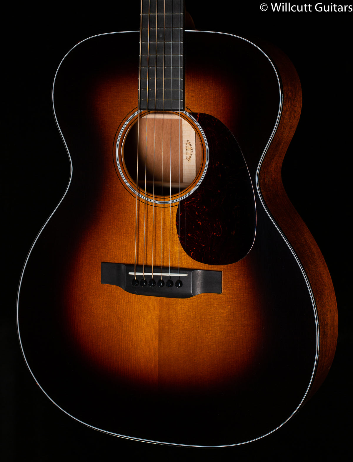 Martin Custom Shop 000 18 Style Sinker Mahogany Adirondack VTS Sunburst