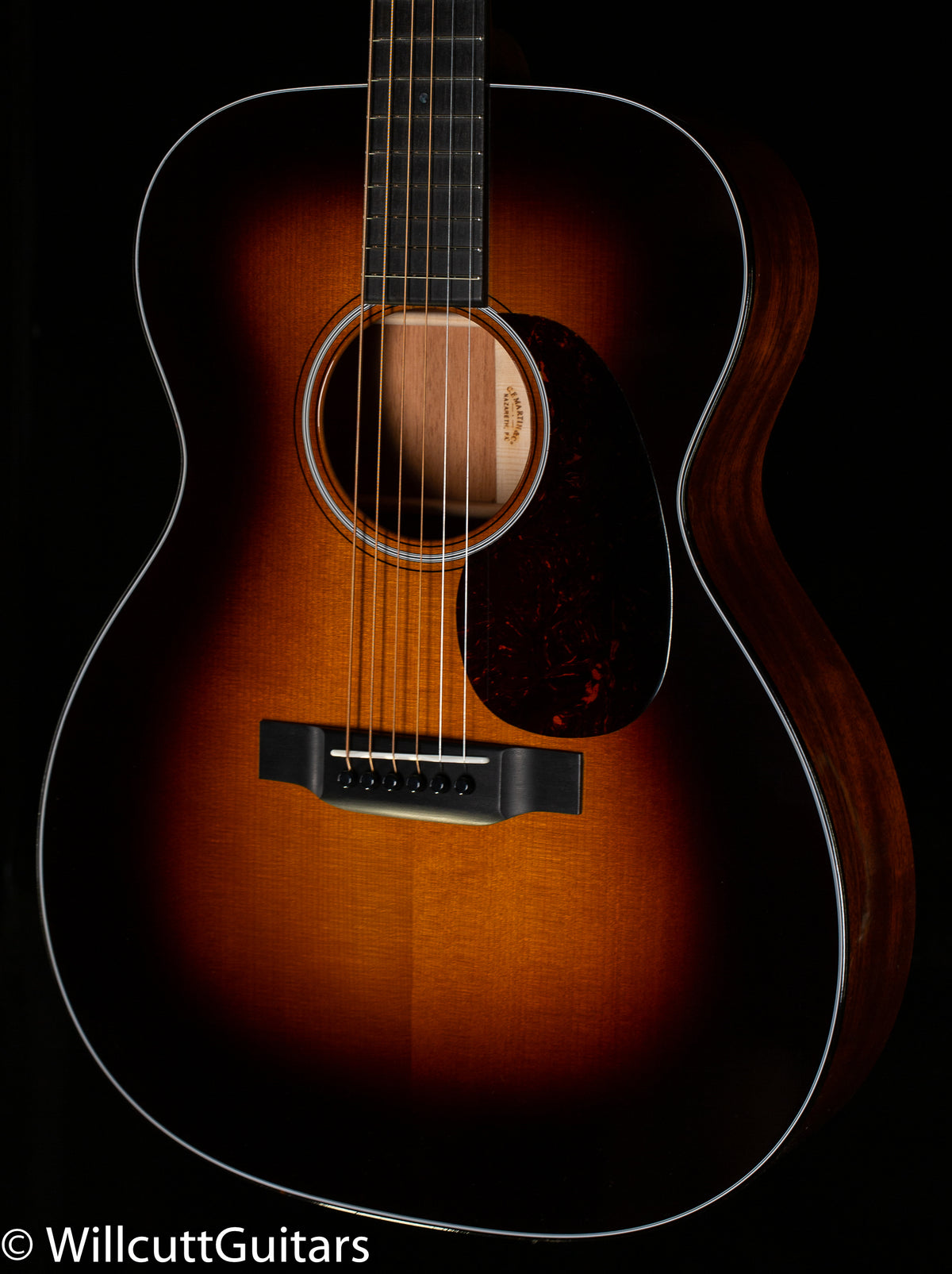 Martin Custom Shop 000 18 Style Sinker Mahogany Adirondack VTS Sunburst