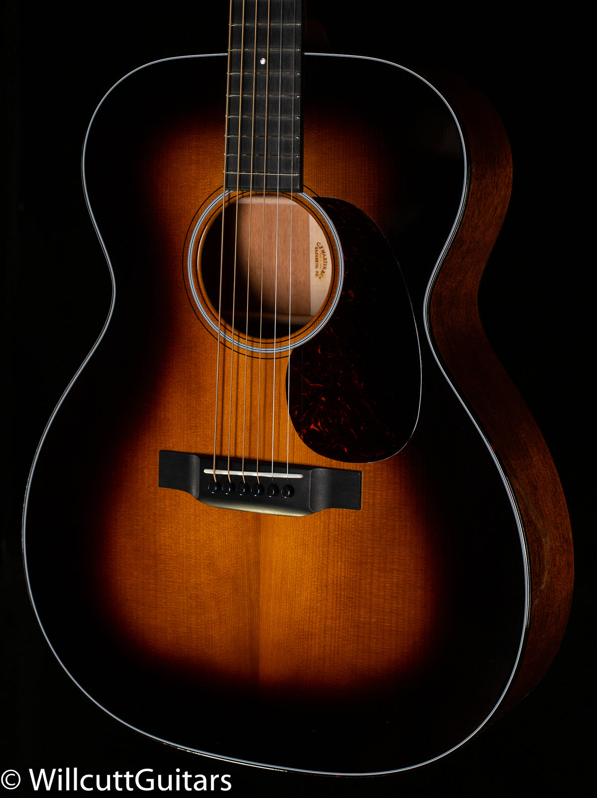 Martin Custom Shop 000 18 Style Sinker Mahogany Adirondack VTS Sunburst