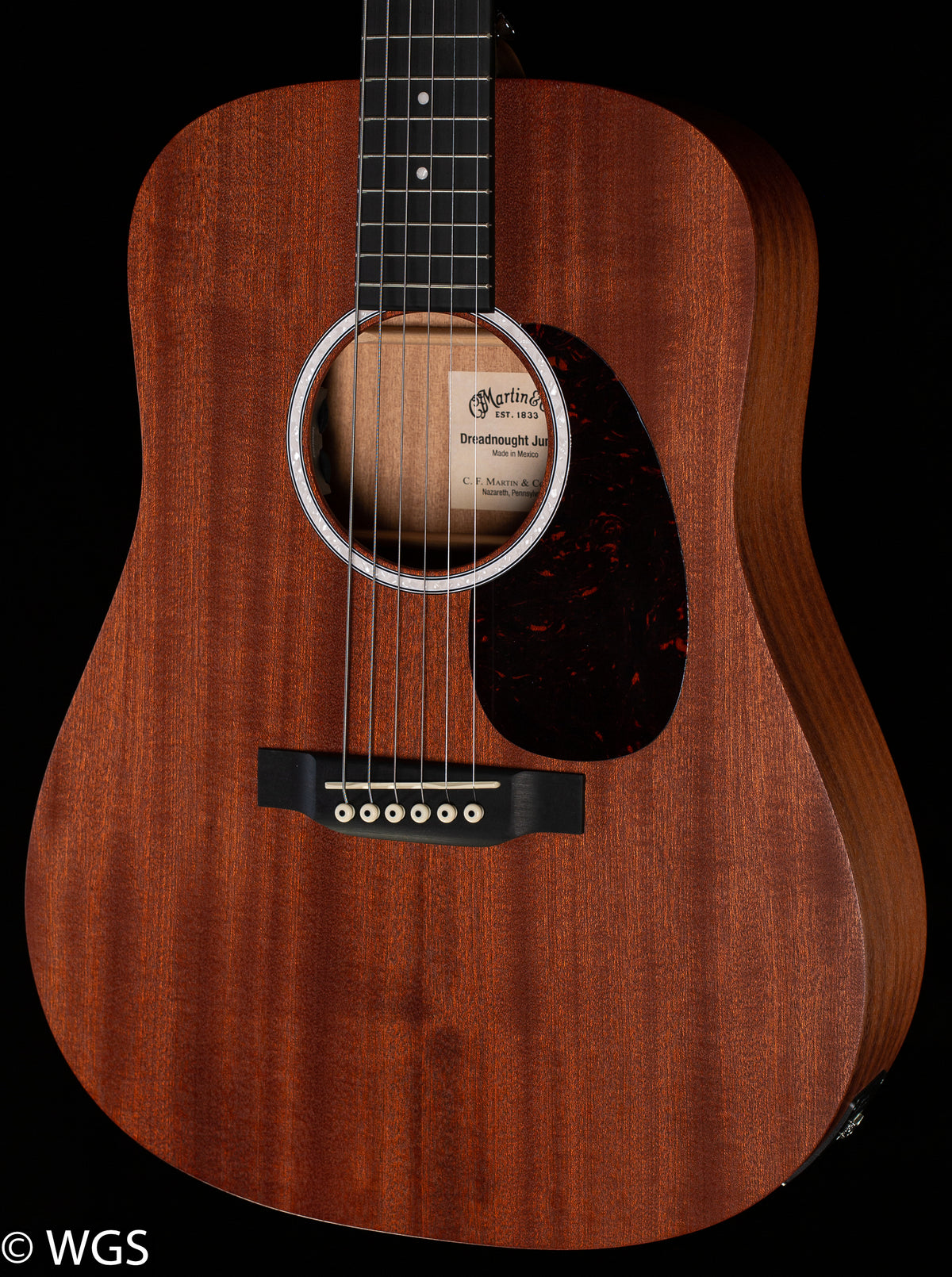 Martin DJr-10E Satin Sapele / Sapele