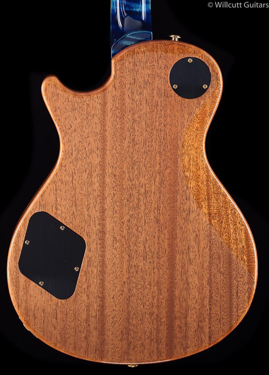 PRS McCarty Singlecut 594 Wood Library River Blue Wrap Burst Maple Neck