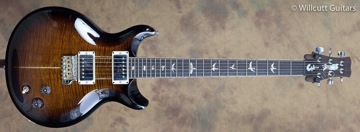 PRS Santana Retro 10 Top Black Gold Smokewrap Burst USED (255)