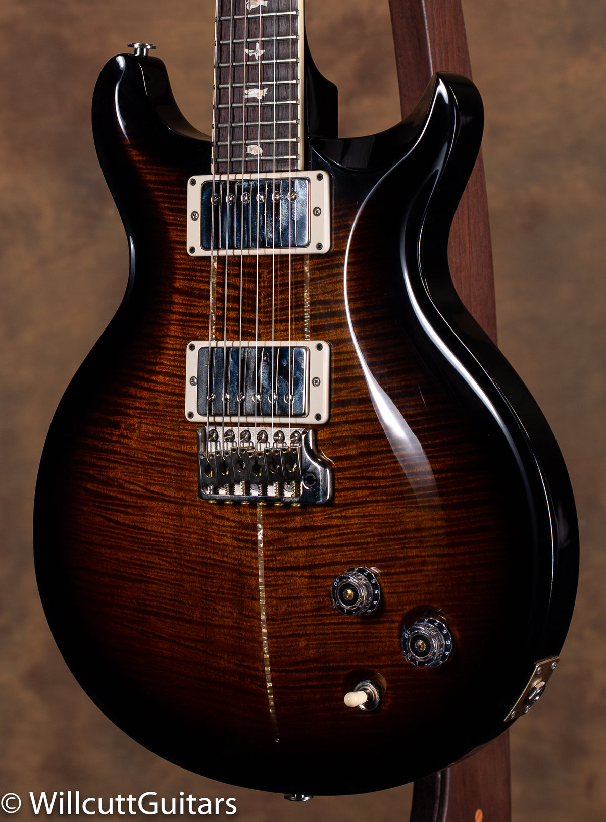 PRS Santana Retro Black Gold Smokewrap Burst 10 Top USED