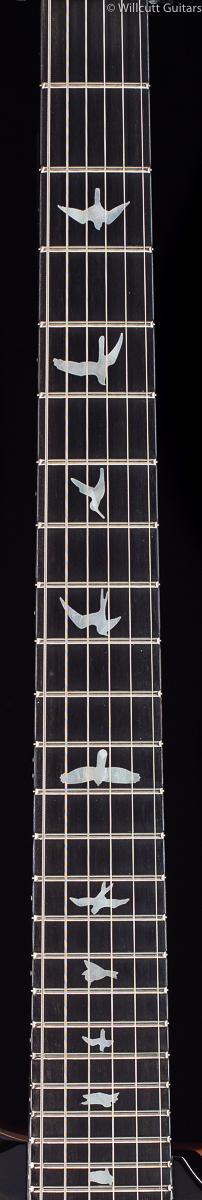 PRS Custom 24 Wood Library 10 Top Flame Maple Neck Obsidian Smokeburst