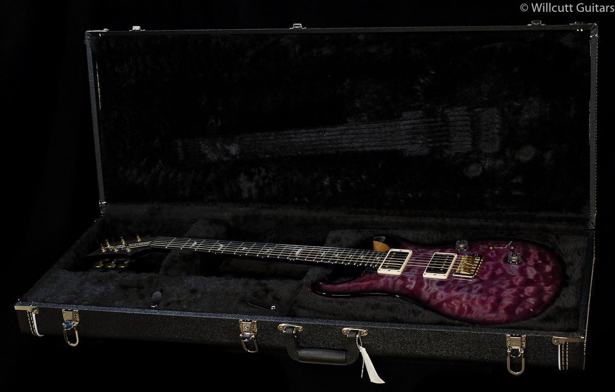 PRS Custom 24 Wood Library 10 Top Flame Maple Neck Violet Smokeburst