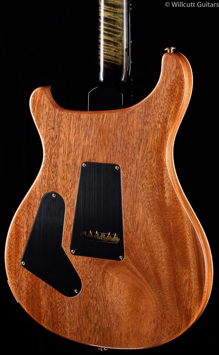 PRS Custom 24 Wood Library 10 Top Flame Maple Neck Obsidian Smokeburst