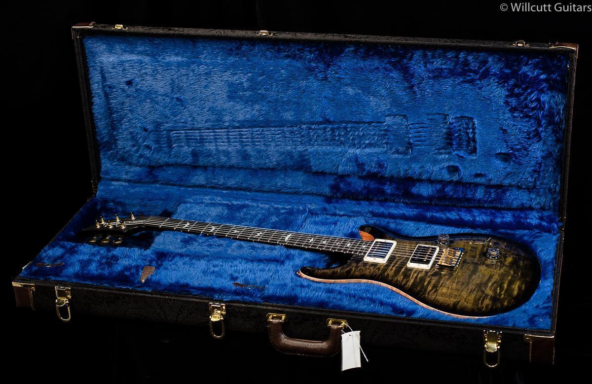 PRS Custom 24 Wood Library 10 Top Flame Maple Neck Obsidian Smokeburst