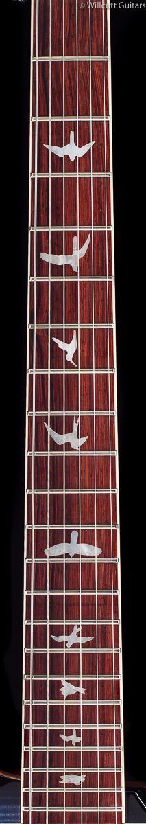 PRS McCarty Semi Hollow 594 Wood Library Faded Blue Jean Smokeburst (864)