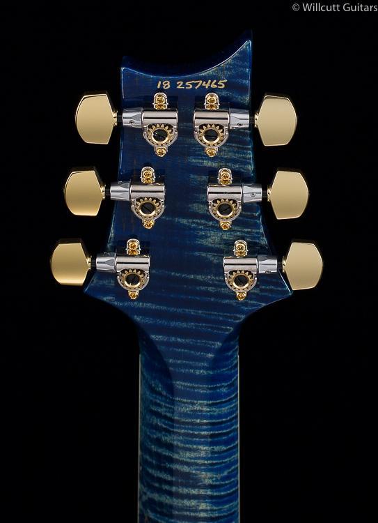 PRS McCarty Singlecut 594 Wood Library River Blue Wrap Burst Maple Neck