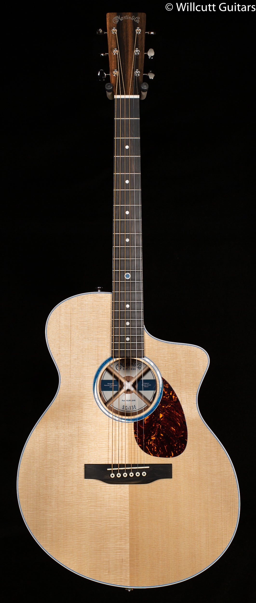 Martin SC-13E-01,FG,Sit/KoaVeneer w/Soft Cs (321)