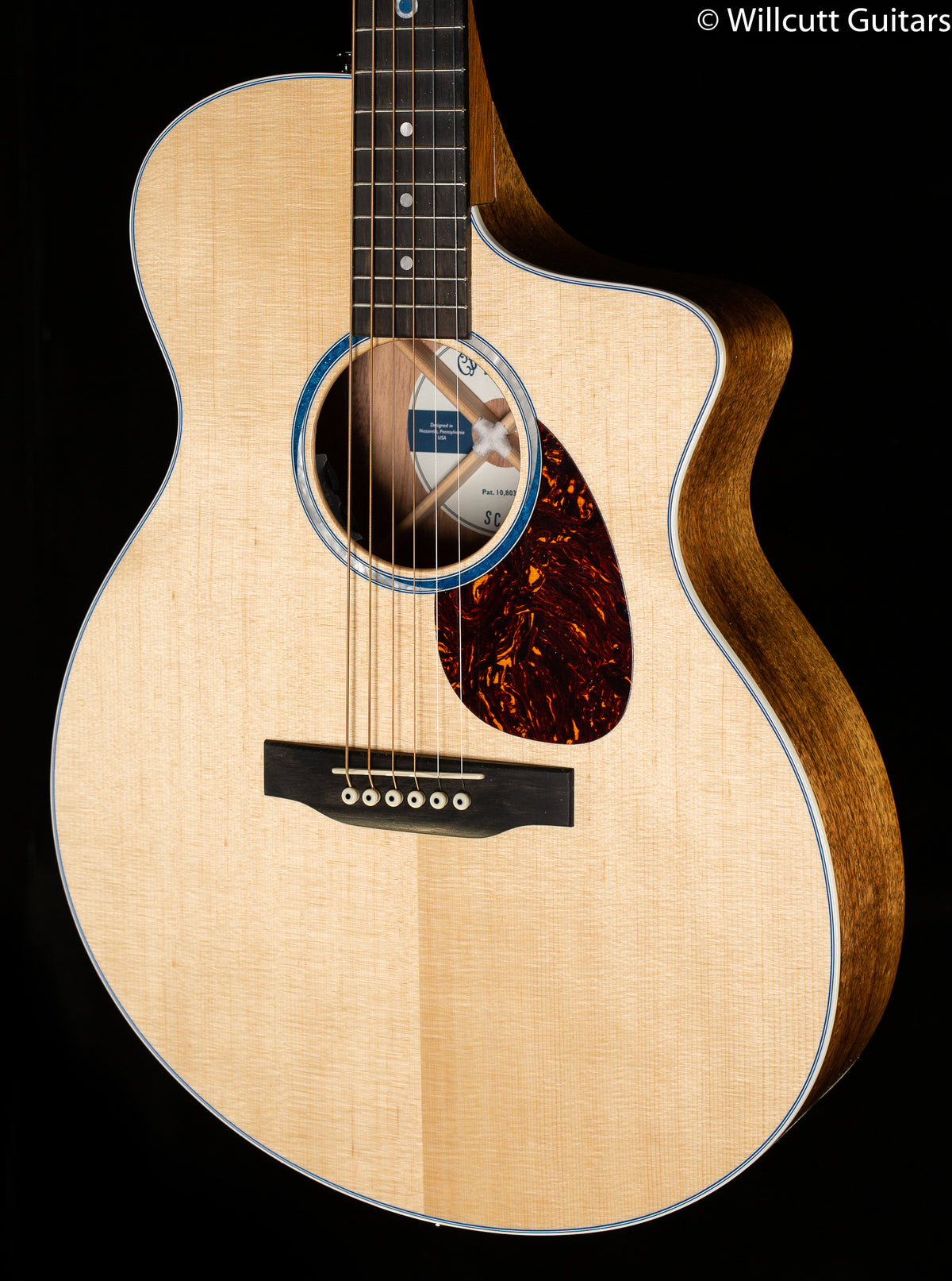 Martin SC-13E-01,FG,Sit/KoaVeneer w/Soft Cs (321)