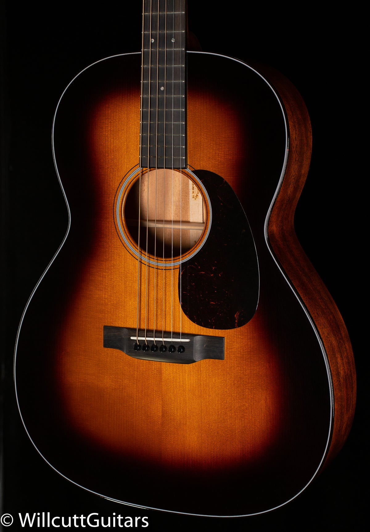 Martin Custom Shop 0000 12 Fret Sinker Mahogany Adirondack VTS Sunburst (433)