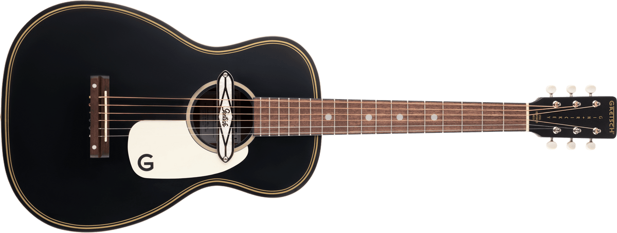 Gretsch G9520E Gin Rickey Acoustic/Electric with Soundhole Pickup, Walnut Fingerboard, Smokestack Black