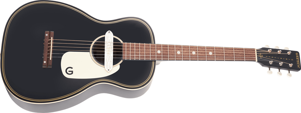 Gretsch G9520E Gin Rickey Acoustic/Electric with Soundhole Pickup, Walnut Fingerboard, Smokestack Black