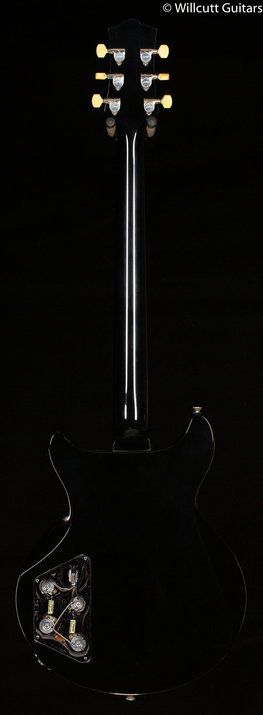 Collings 290 DC Jet Black Aged Throbaks