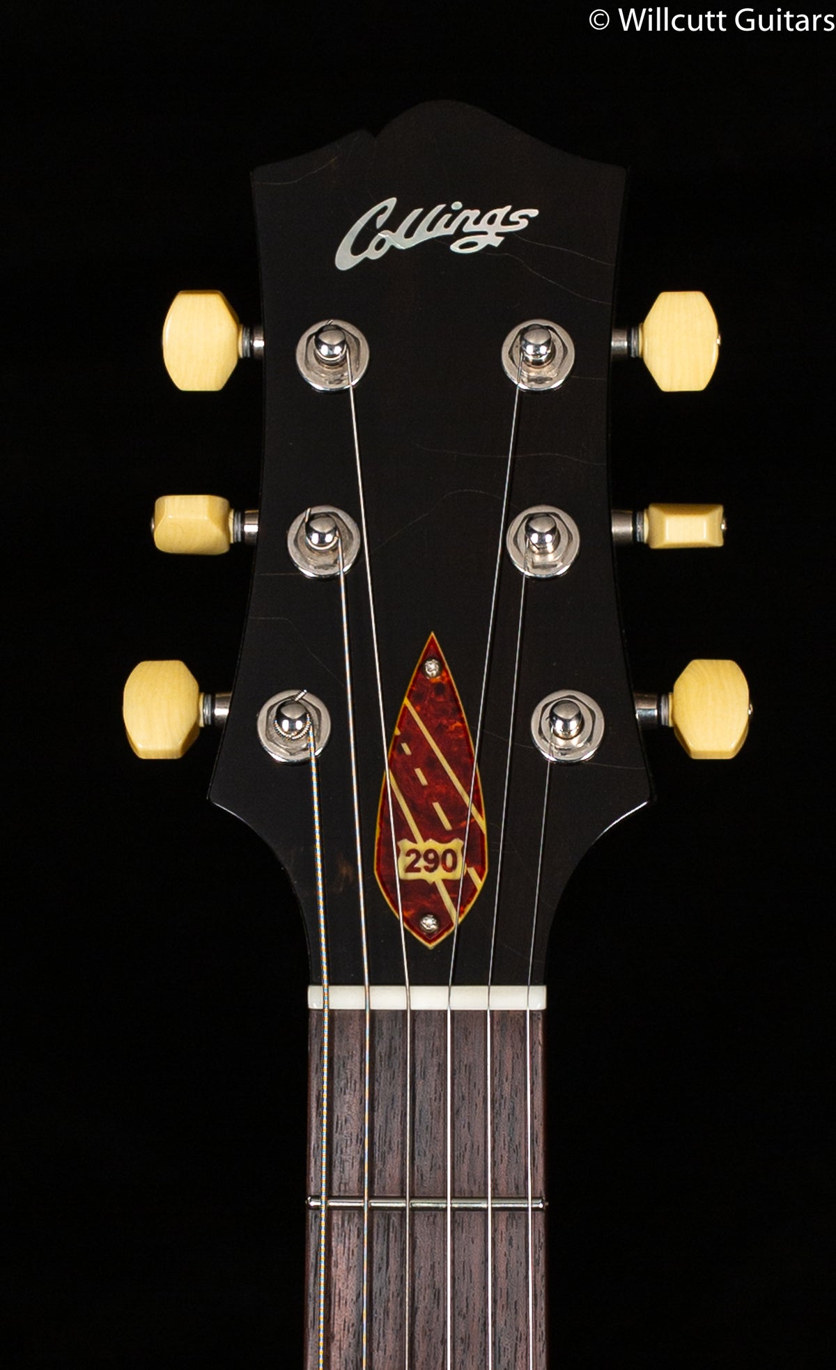 Collings 290 DC Jet Black Aged Throbaks