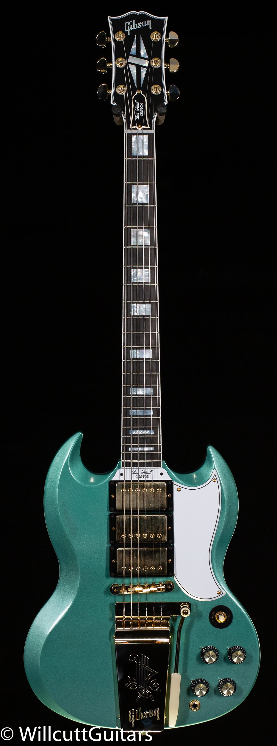 Gibson Custom Shop 1963 SG Custom Willcutt Exclusive Inverness Green M ...
