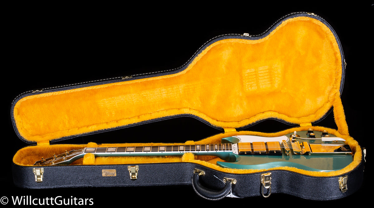 Gibson Custom Shop 1963 SG Custom Willcutt Exclusive Inverness Green Maestro VOS (853)