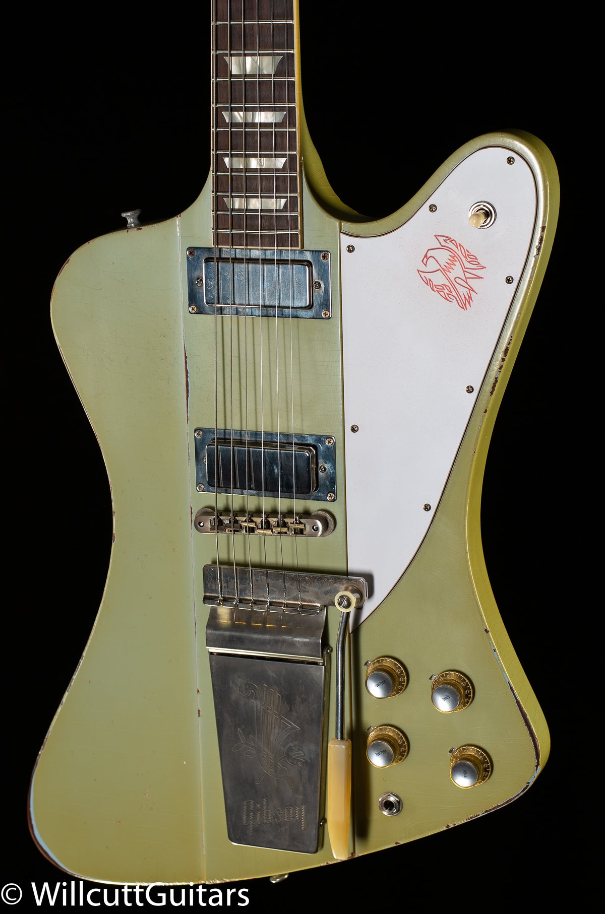 Gibson Custom Shop 1963 Firebird V w/ Maestro Vibrola Murphy Lab Heavy Aged Antique Frost Blue (893)