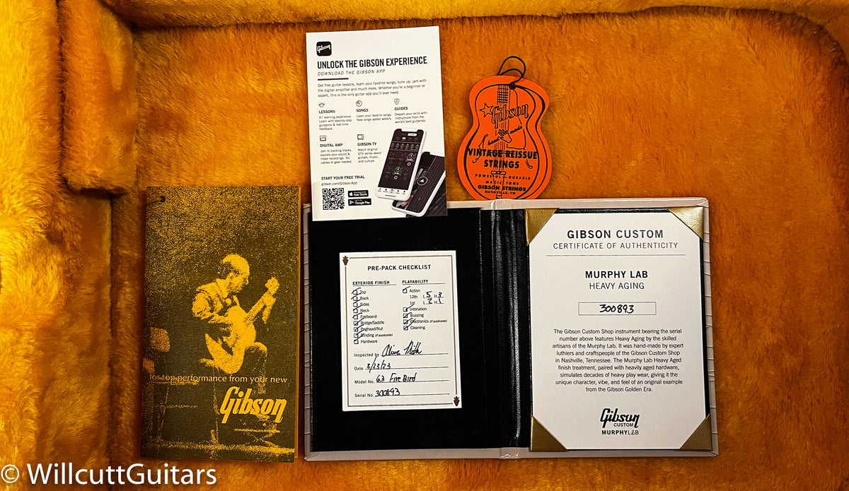 Gibson Custom Shop 1963 Firebird V w/ Maestro Vibrola Murphy Lab Heavy Aged Antique Frost Blue (893)