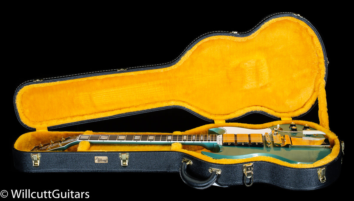 Gibson Custom Shop 1963 SG Custom Willcutt Exclusive Inverness Green Maestro VOS (913)