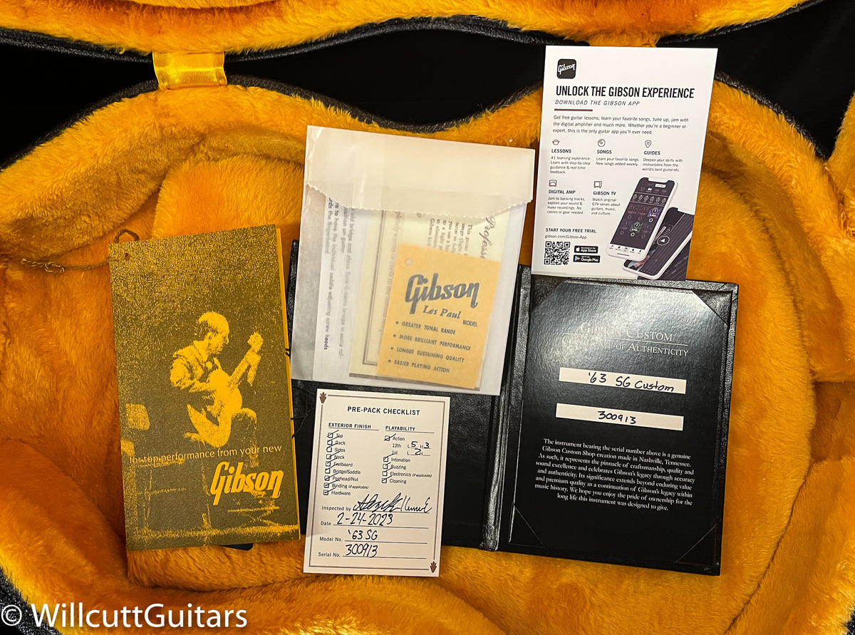Gibson Custom Shop 1963 SG Custom Willcutt Exclusive Inverness Green Maestro VOS (913)