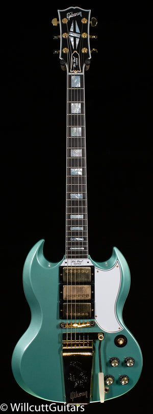 Gibson Custom Shop 1963 SG Custom Willcutt Exclusive Inverness Green Maestro VOS (933)