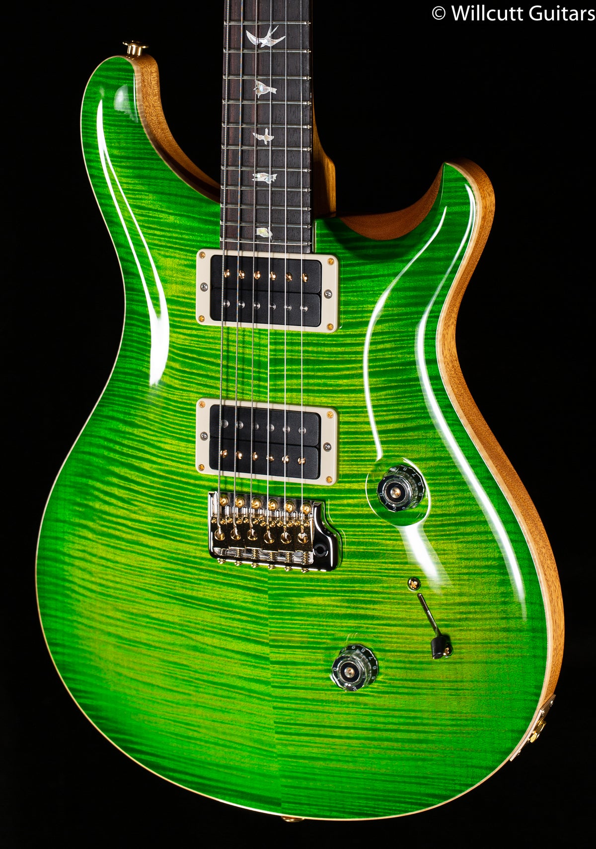 PRS Custom 24 Flame Maple 10 top Eriza Verde