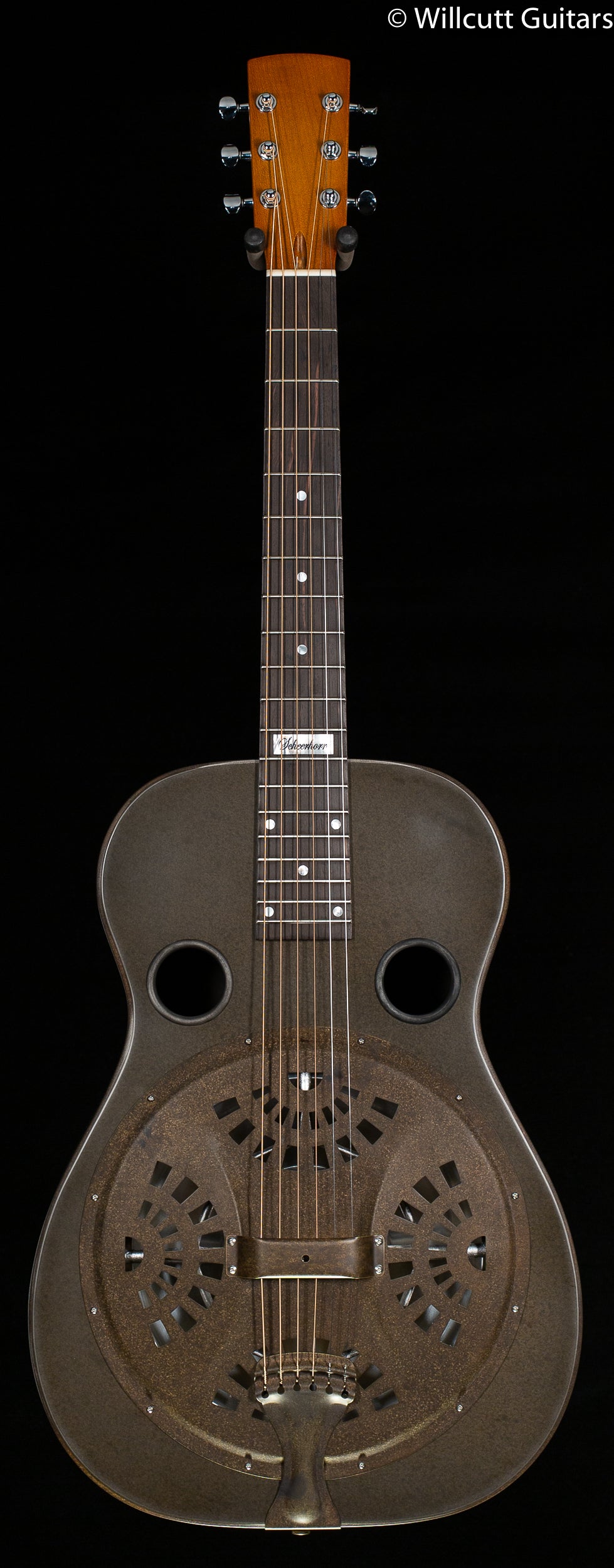 National Scheerhorn Model S-1 Weathered Steel Round neck