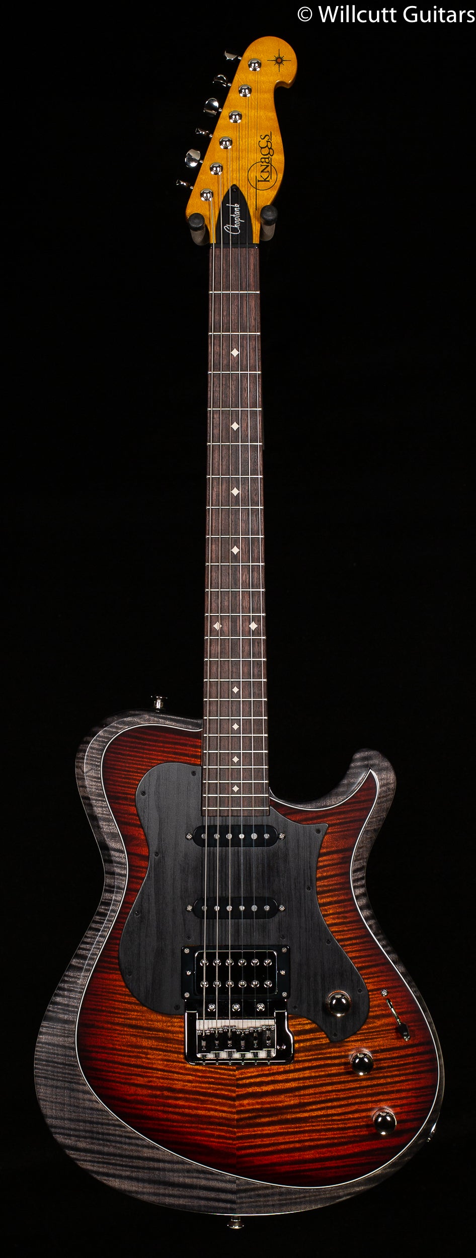 Knaggs Chesapeake Choptank Trem HSS Fire/Onyx - Willcutt Guitars