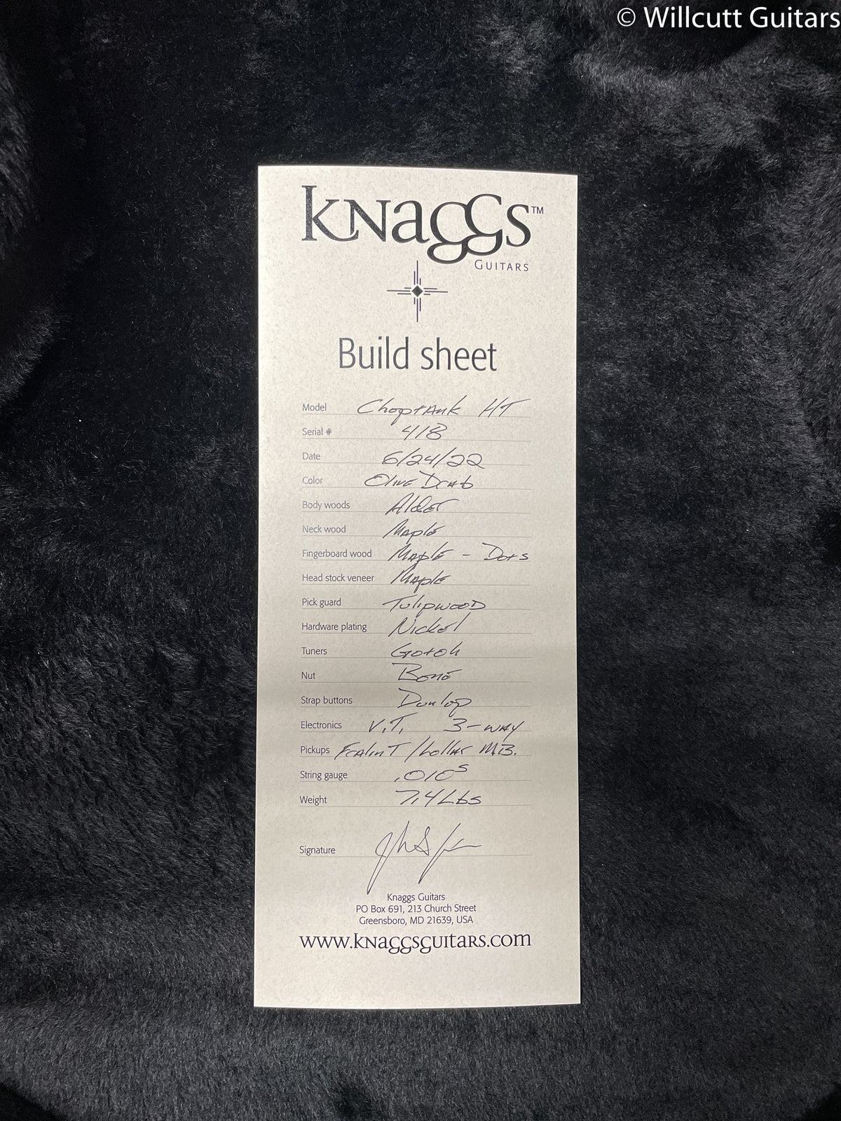 Knaggs Chesapeake Choptank HT - TM - Olive Drab